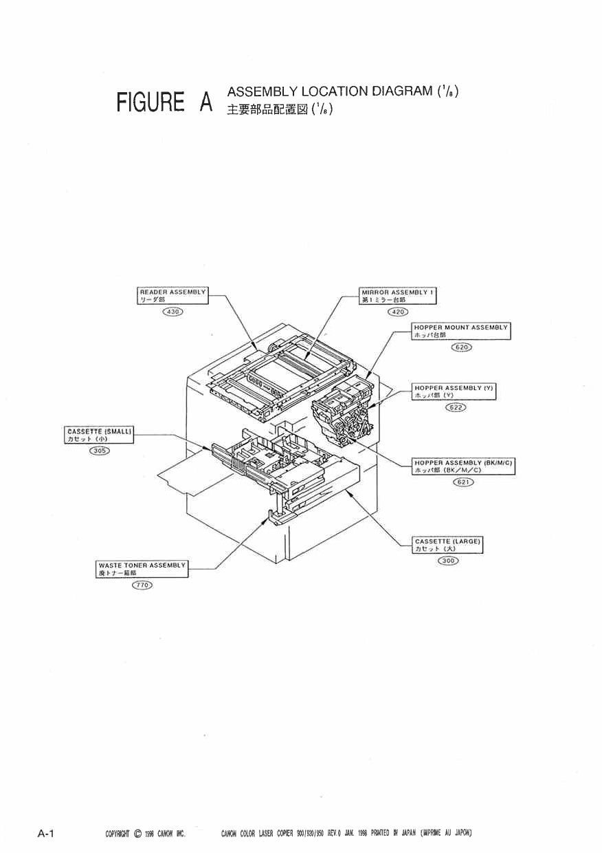 Canon ColorLaserCopier CLC-900 920 950 Parts Catalog Manual-2